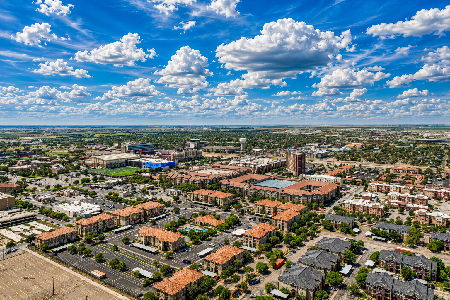 North Overton district Central Lubbock