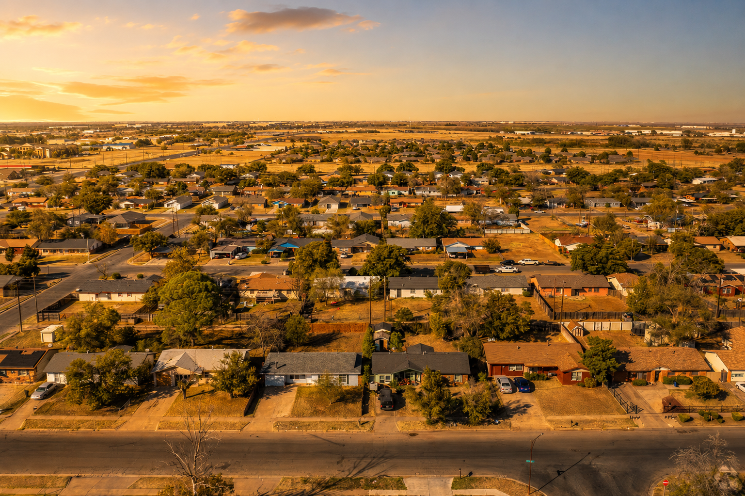 Parkway and Cherry Point neighborhood Central Lubbock